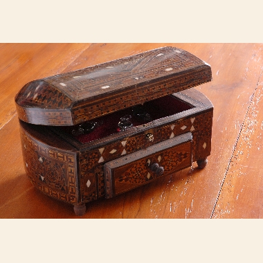 Coffret marqueterie - bois et nacre